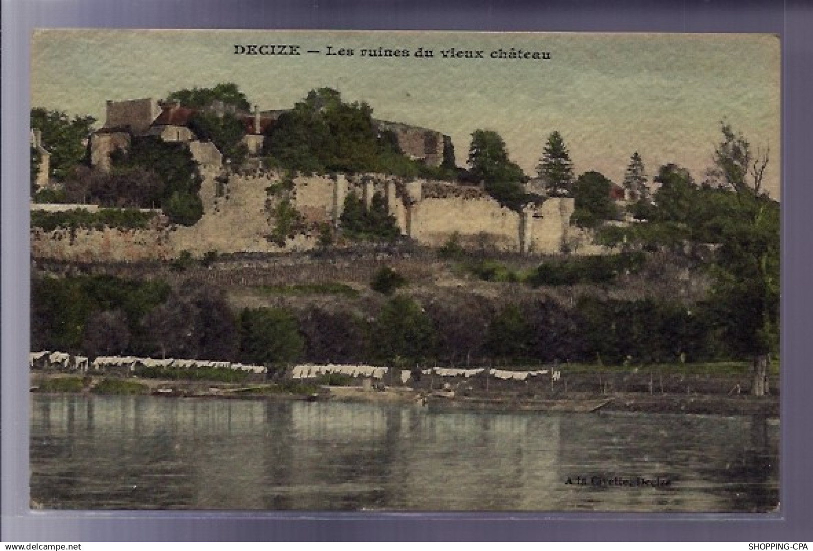 58 -  Decize - Les ruines du vieux château - Voyagé - Dos divisé