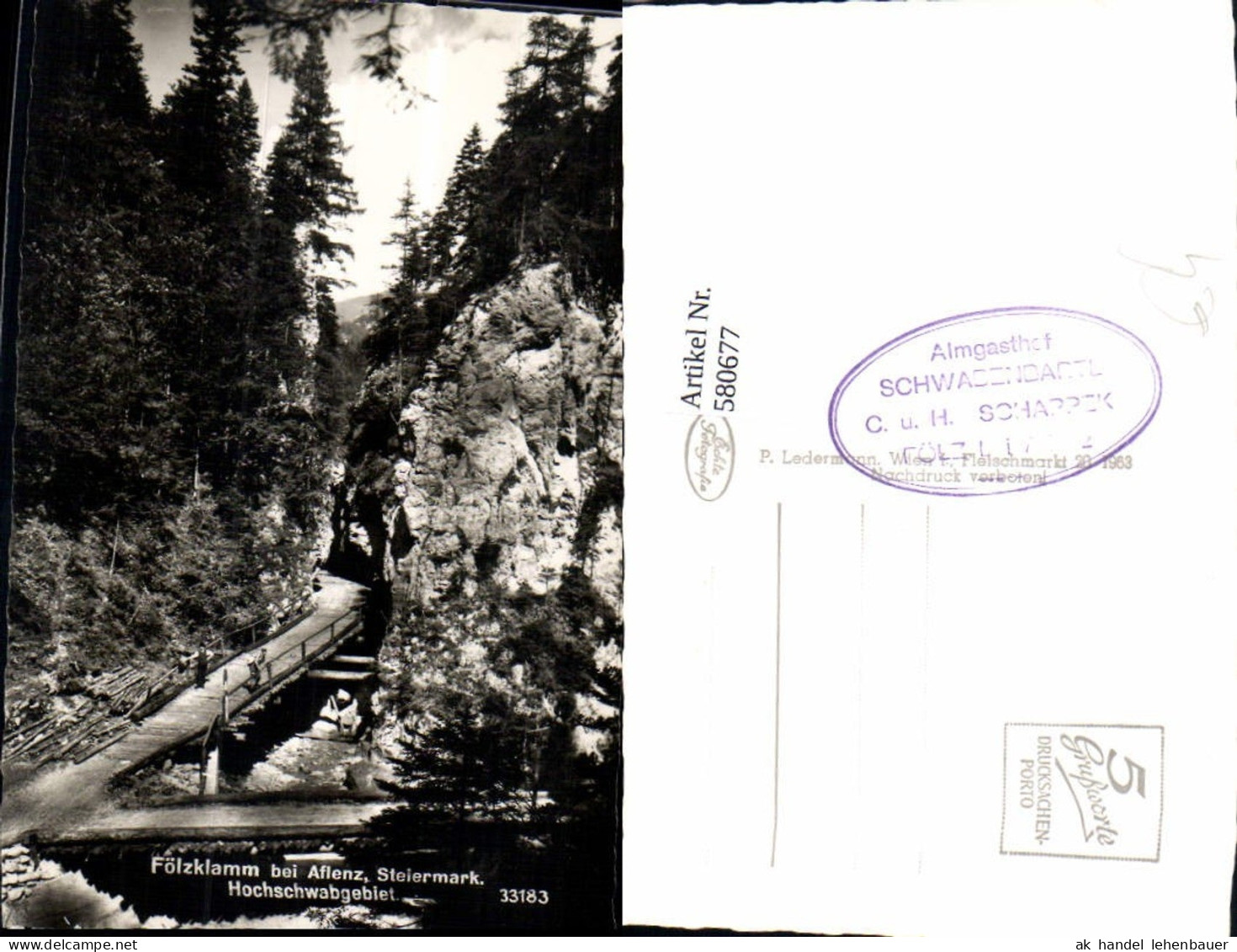 580677,Fölzklamm bei Aflenz Thörl Hochschwab