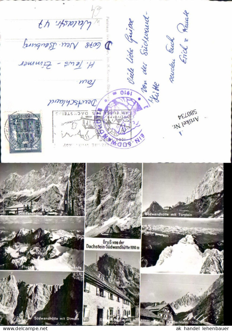 580734,Mehrbild Ak Dachstein Südwandhütte Ramsau am Dachstein