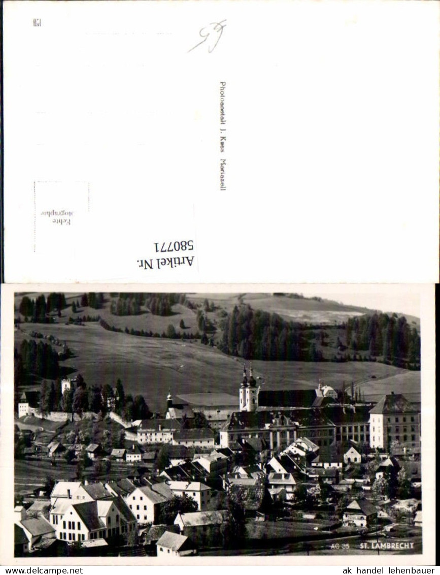 580771,Foto Ak Sankt Lambrecht Ansicht m. Stift St Lambrecht