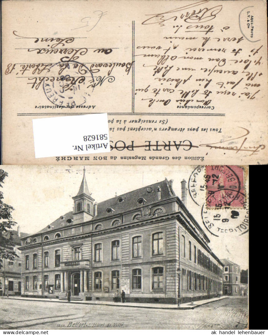 581628,France Belfort L Hotel de Ville