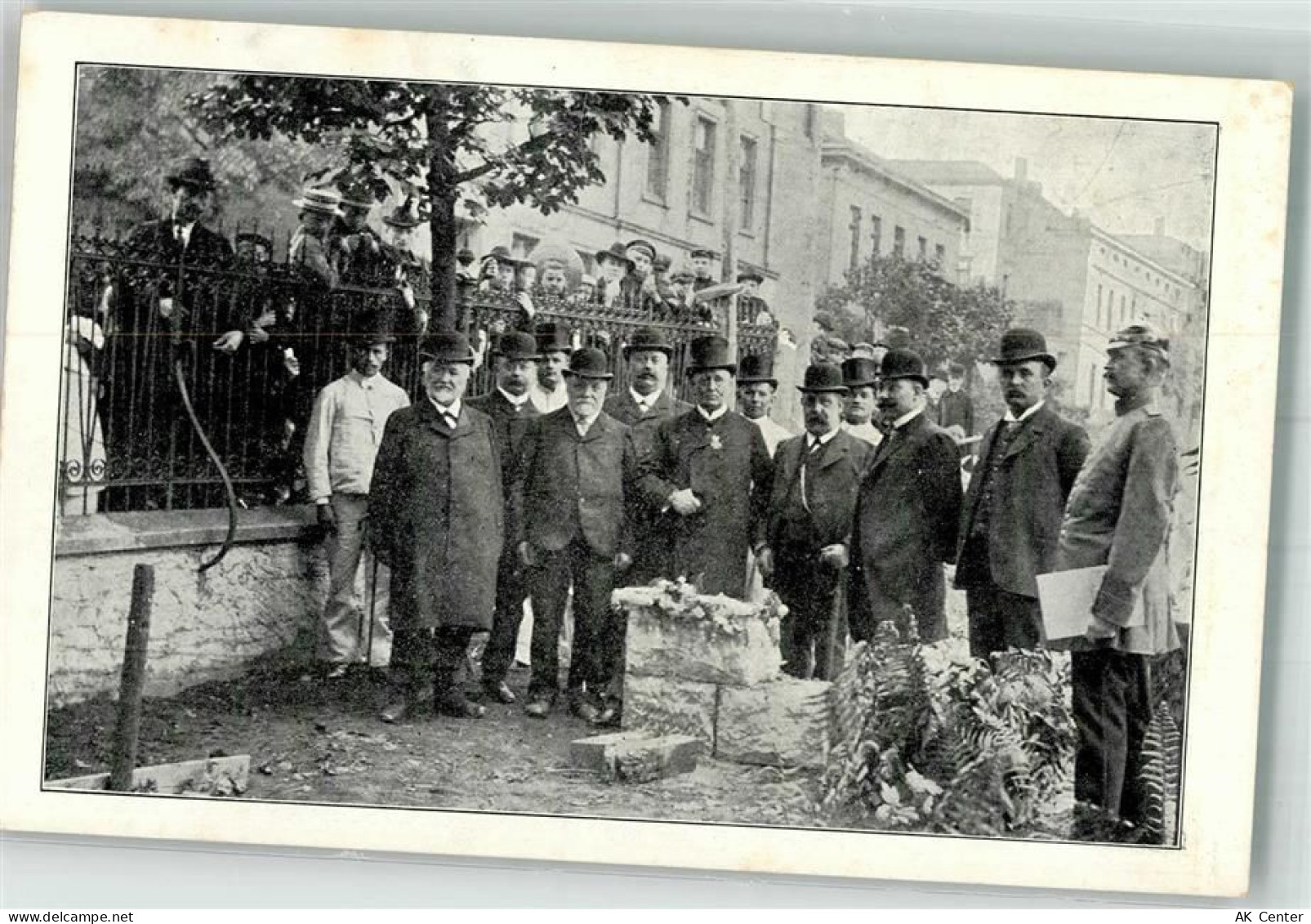 58507 W5880 Lüdenscheid 1909 Foto AK Amtshaus-Grundsteinlegung 18. 6. 19... - 13641822