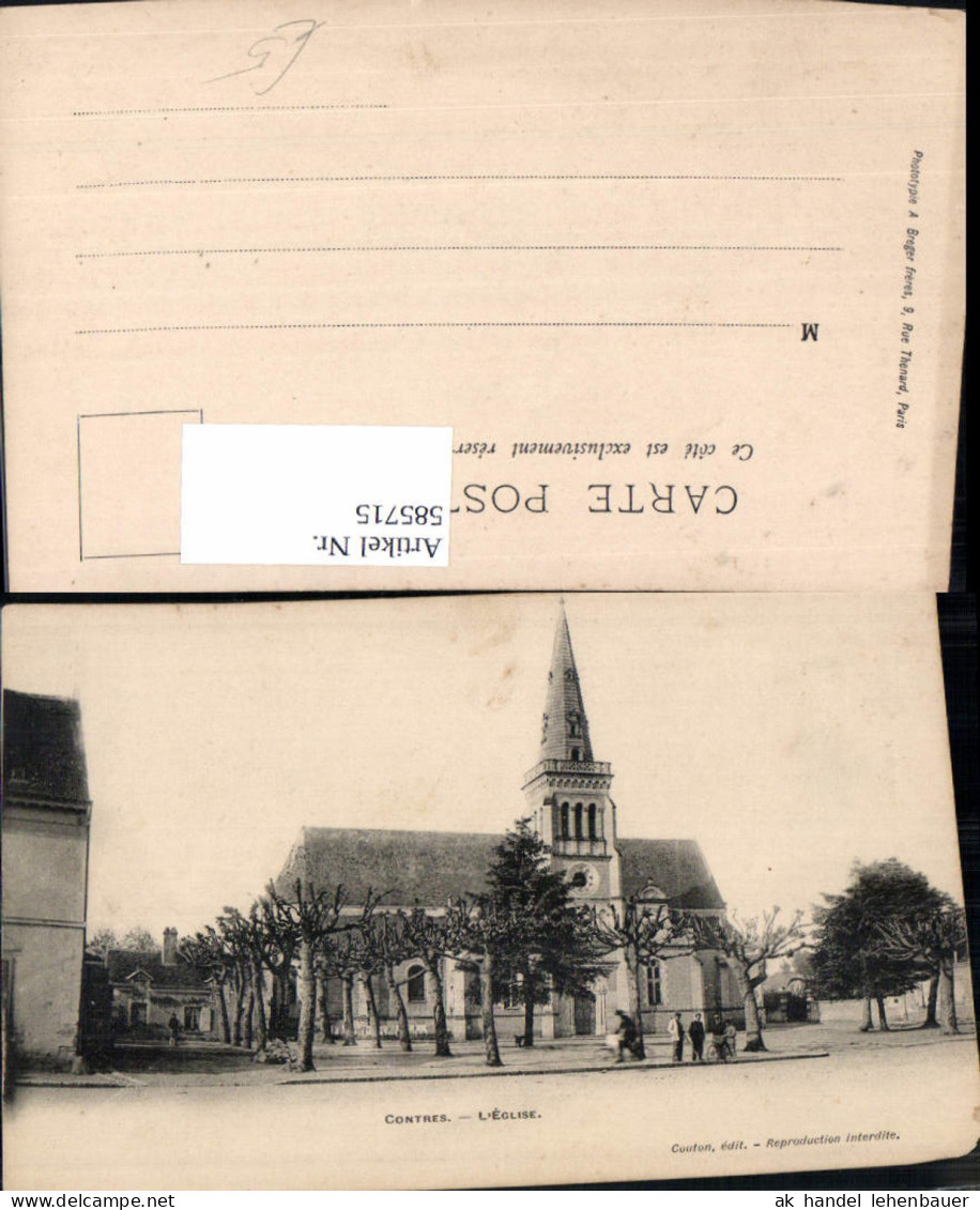 585715,Contres L Eglise Kirche France