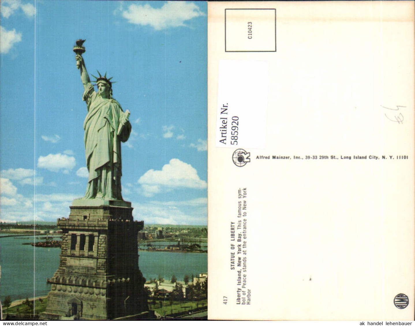 585920,Statue of Liberty Liberty Island Freiheitsstatue New York Bay New York City