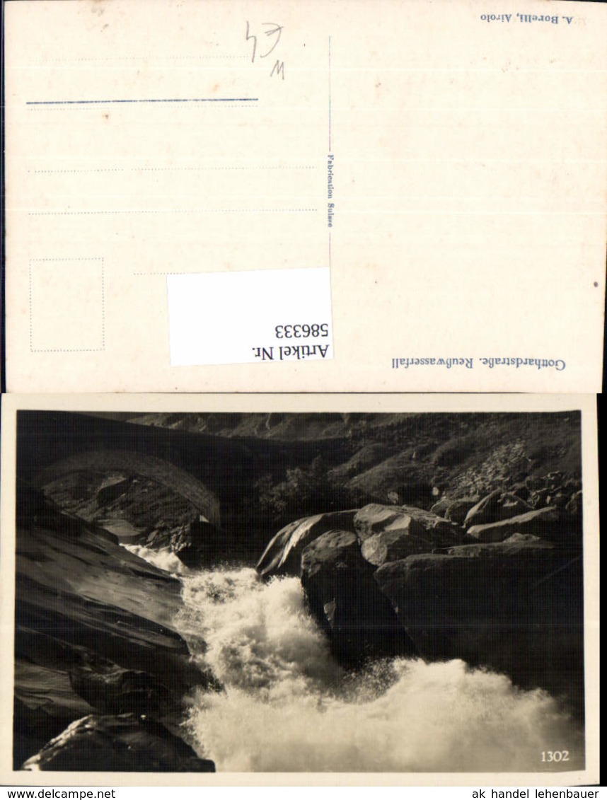 586333,Gotthardstra&szlig;e Gornerbach Gornerbachbr&uuml;cke Reu&szlig;wasserfall Gurtnellen Switzerla
