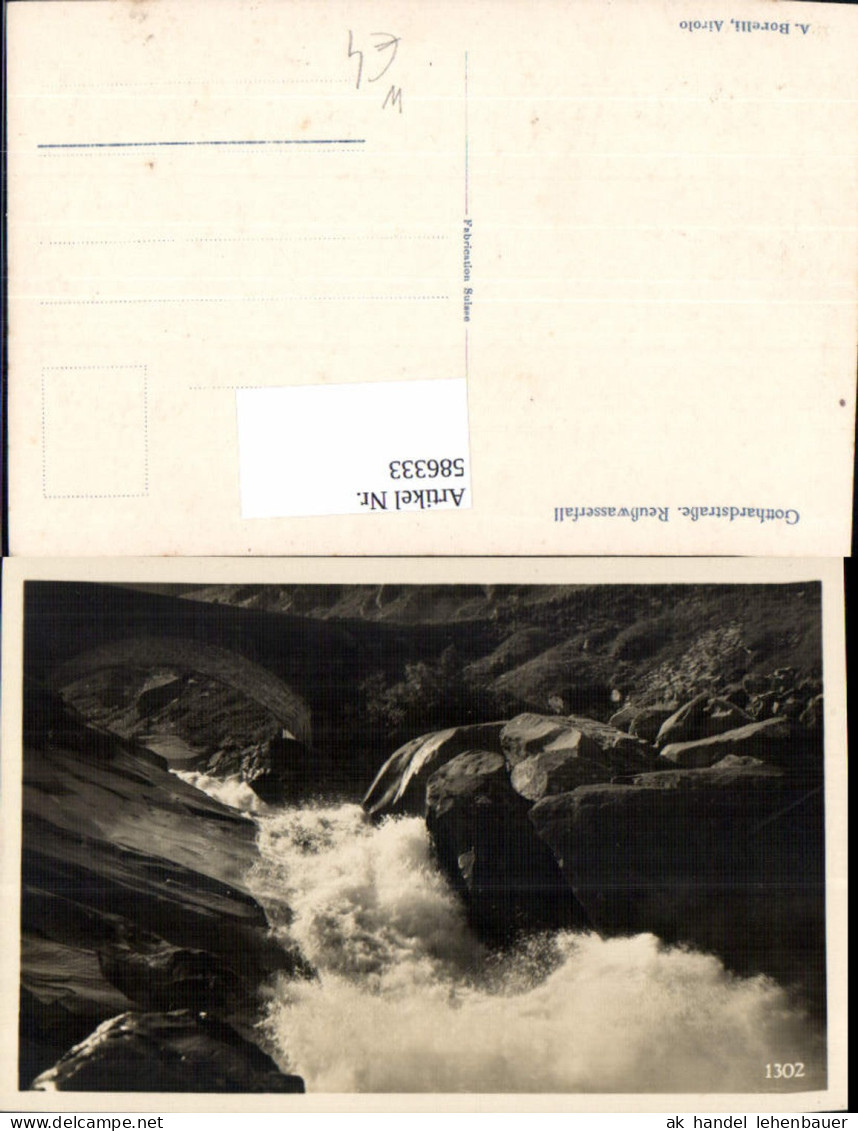 586333,Gotthardstraße Gornerbach Gornerbachbrücke Reußwasserfall Gurtnellen Switzerland