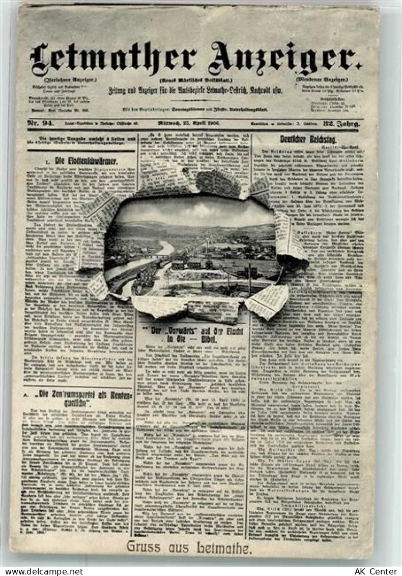 58636 W5860 Letmathe - Tageszeitung Letmather Anzeiger Tittelblatt - 13624927