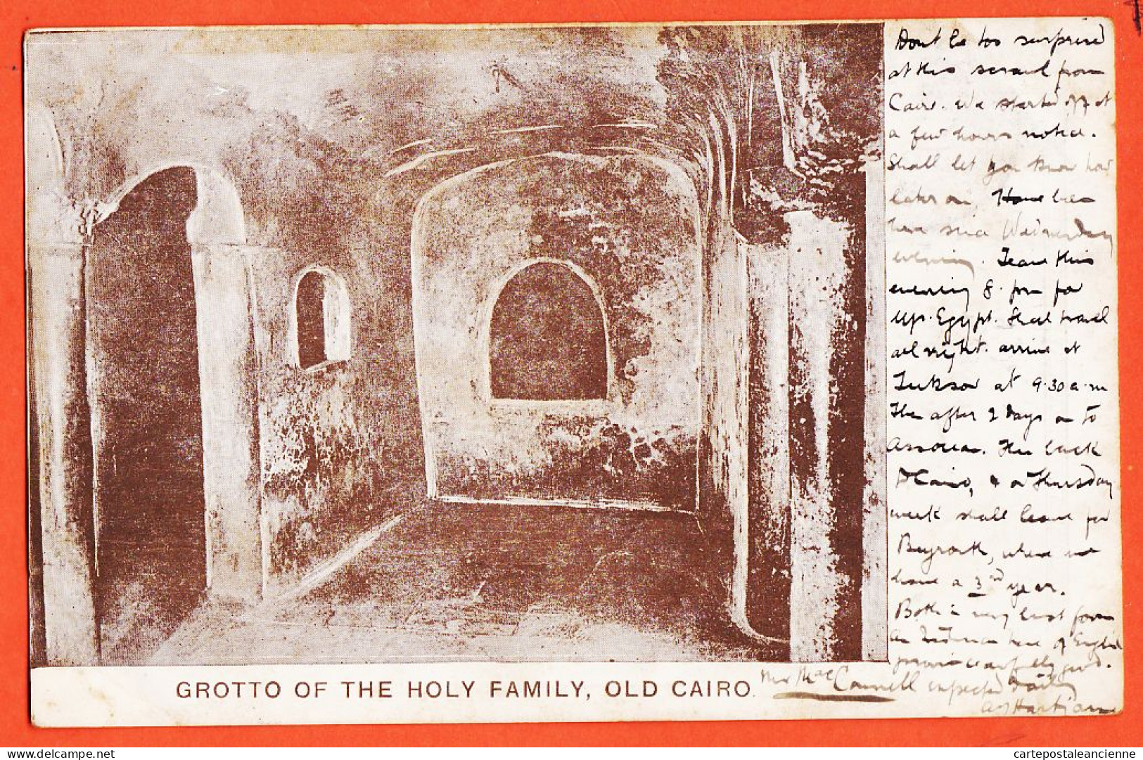 5865 ◉ OLD CAIRO Vieux Caire ◉ Grotto of Holy ◉ 1904 à KIERAN Kastel Gemert Noord Brabant ◉ Typo-Lyto BOEHME-ANDERER