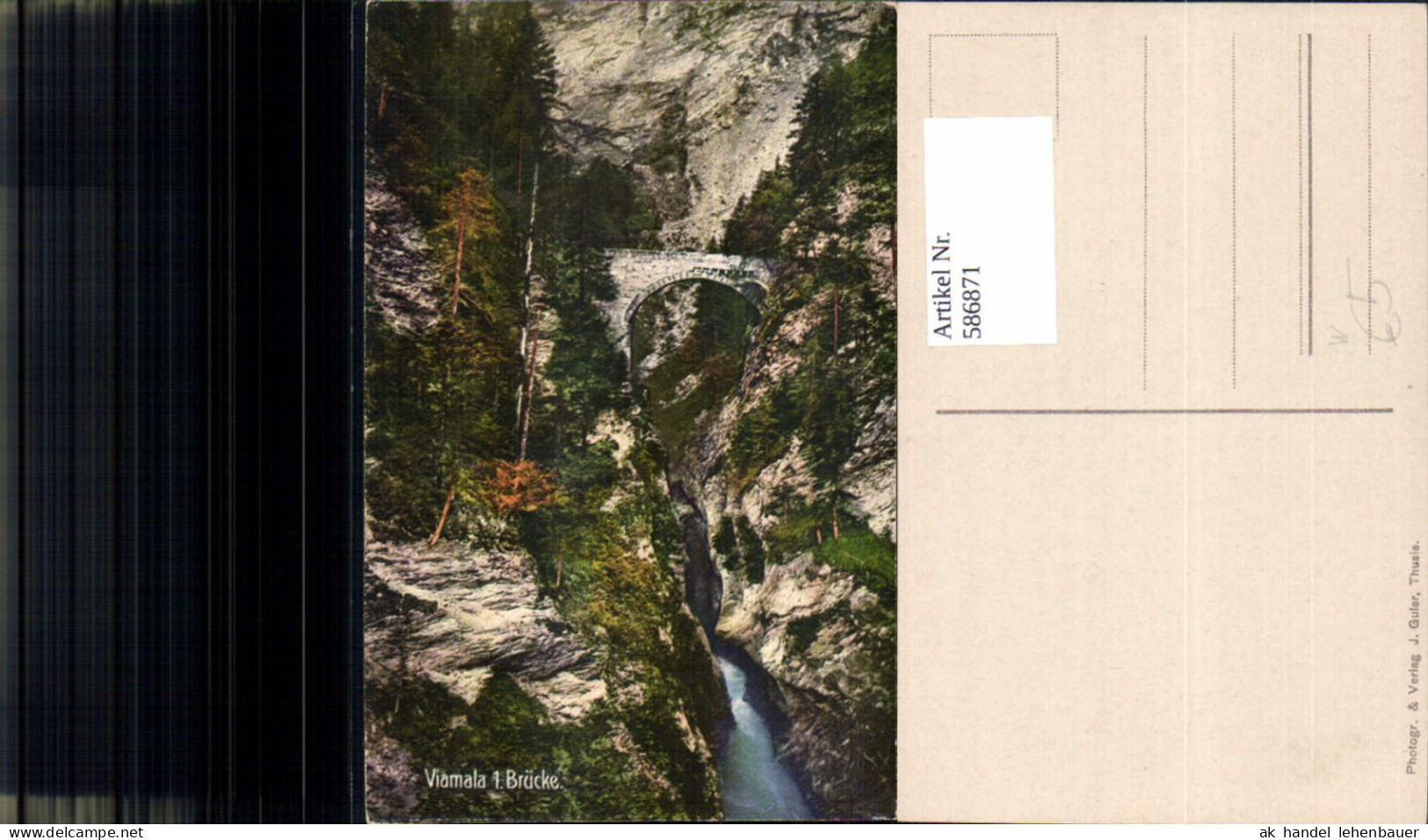 586871,Viamala 1. Brücke Thusis Zillis-Reischen Switzerland