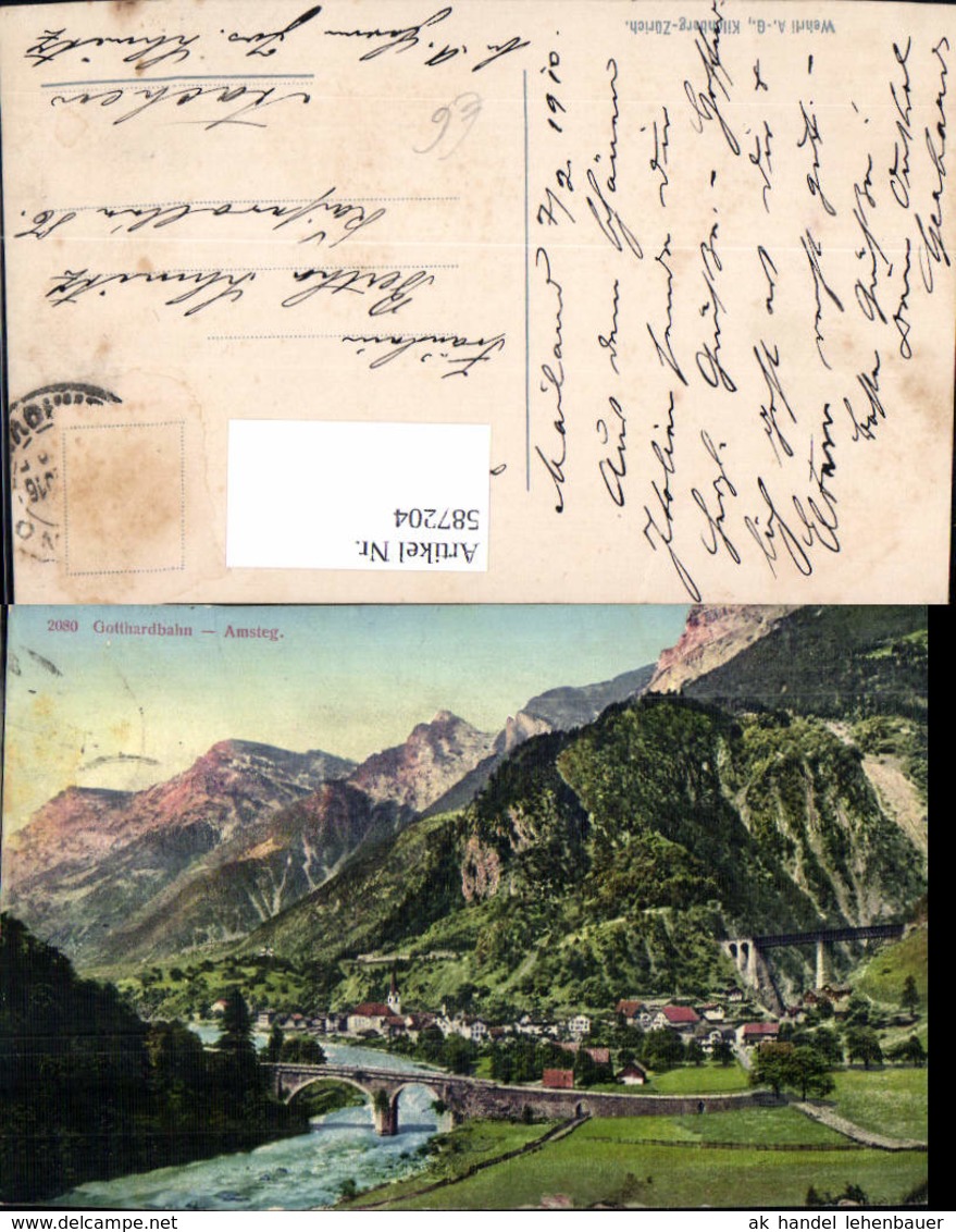 587204,Gotthardbahn Amsteg Silenen Switzerland
