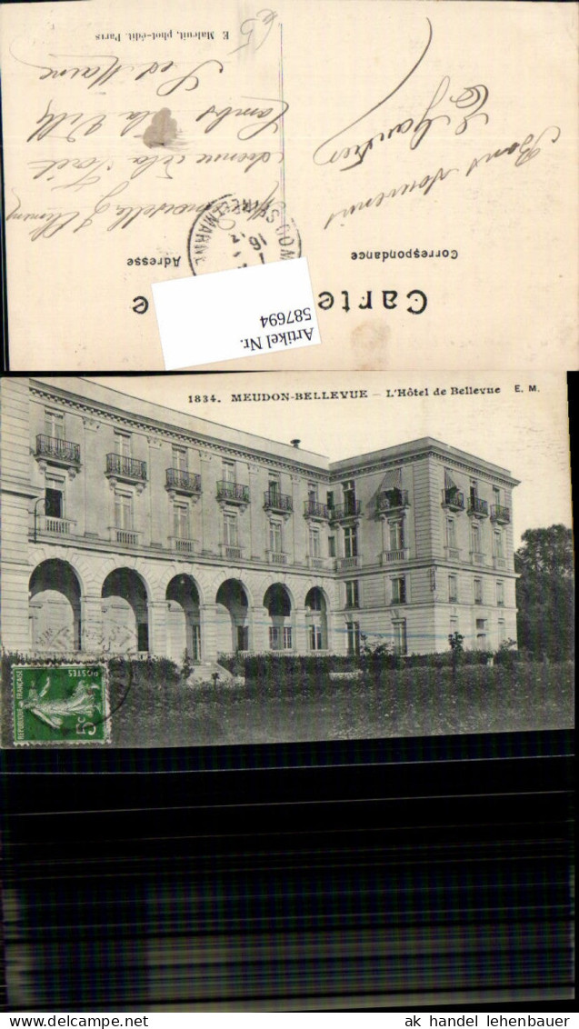 587694,Meudon Bellevue L Hotel d Bellevue France