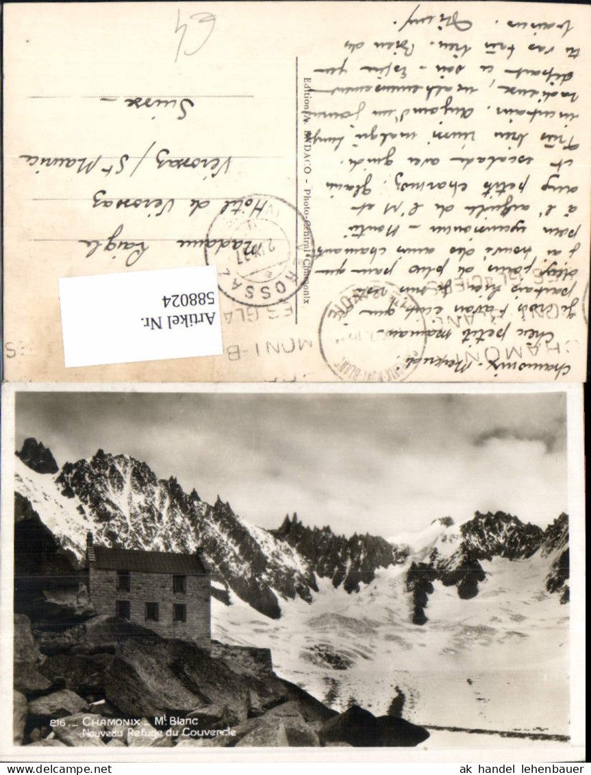 588024,Chamonix-Mont-Blanc Chamonix Mont Blanc Nouveau Refuge du Couvercle France