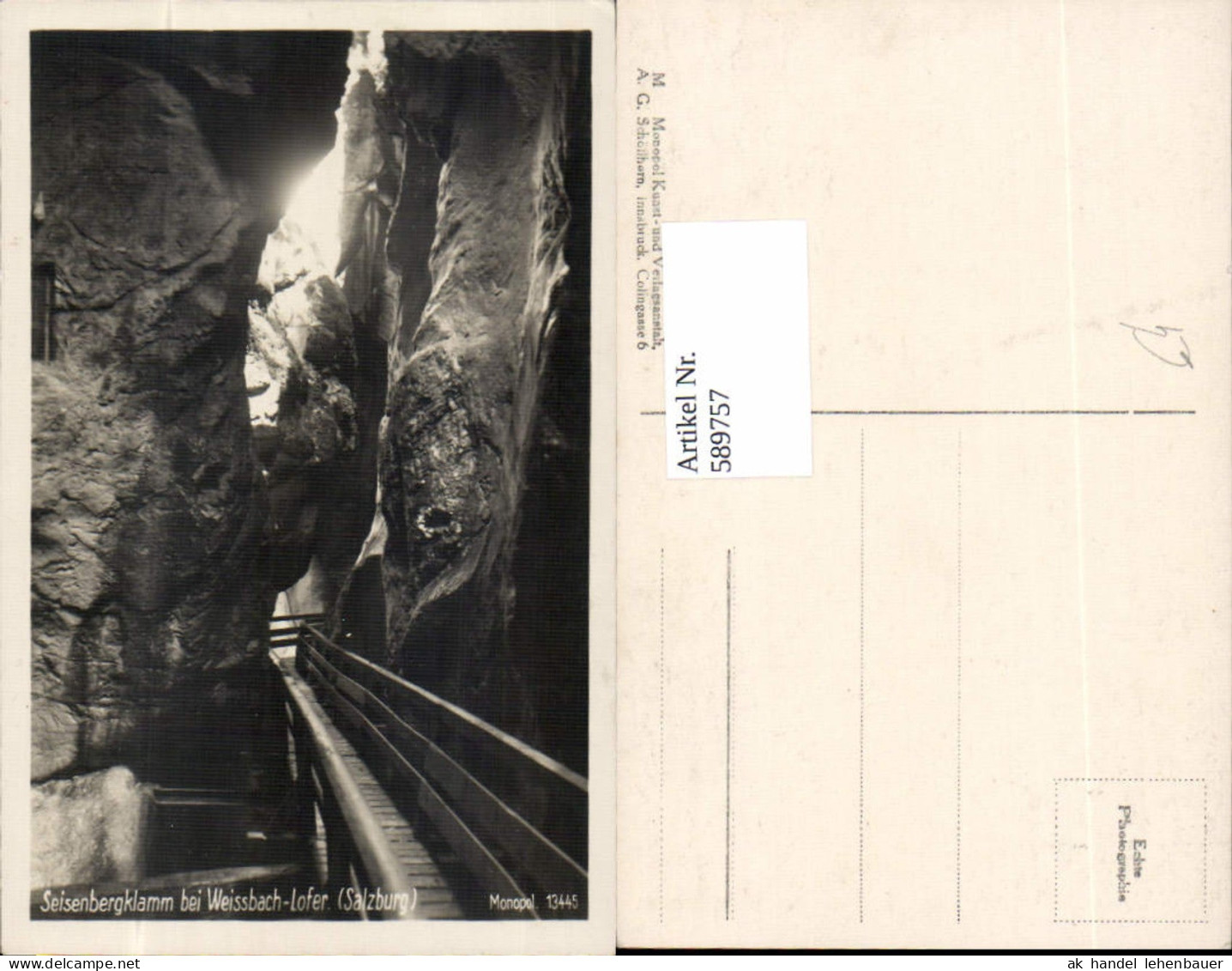 589757,Lofer Seisenbergklamm Weissbach Unken