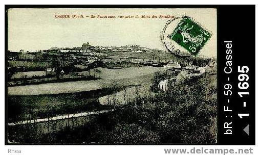 59 Cassel - CASSEL ( Nord) - Le Panorama, vue prise du Mont des Récollets - cpa -  /  D59D  K59135K  C59135C
