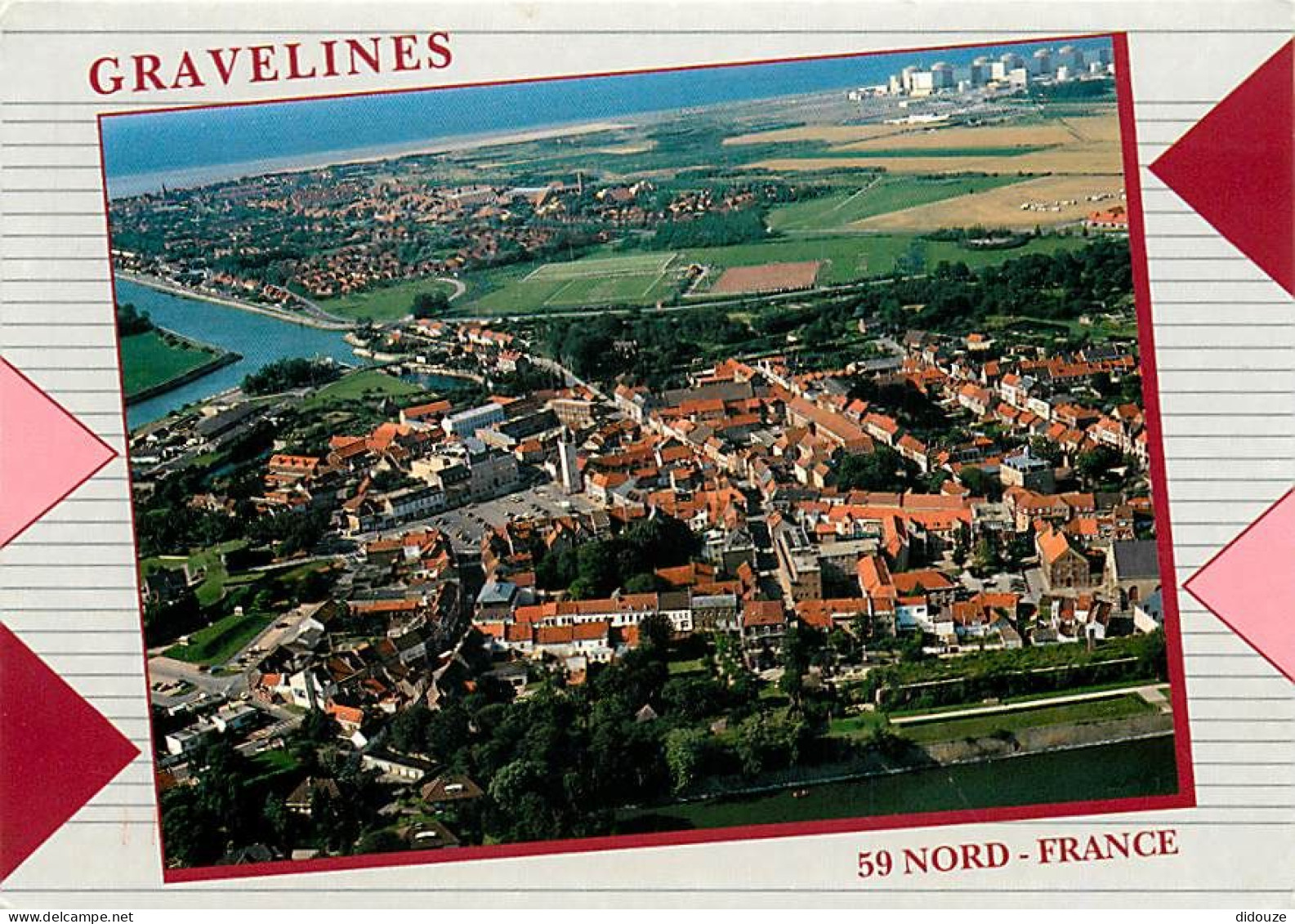 59 - Gravelines - Vue générale aérienne - CPM - Voir Scans Recto-Verso