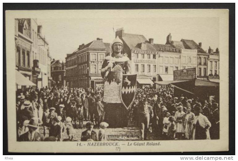 59 Hazebrouck 14 HAZEBROUCK - Le G?ant Roland geant roland s?pia D59D K59295K C59295C RH009820
