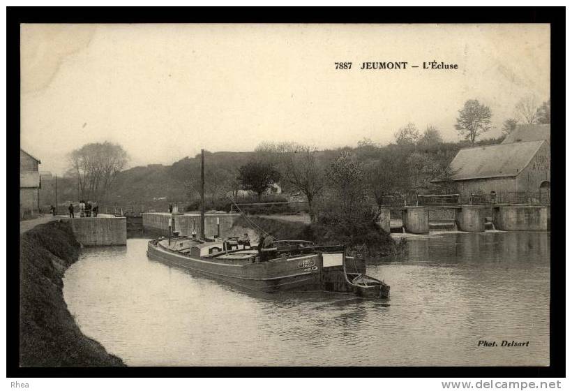59 Jeumont 7887 JEUMONT - L'Ecluse ecluse, ecluse peniche D59D K59392K C59324C RH010183