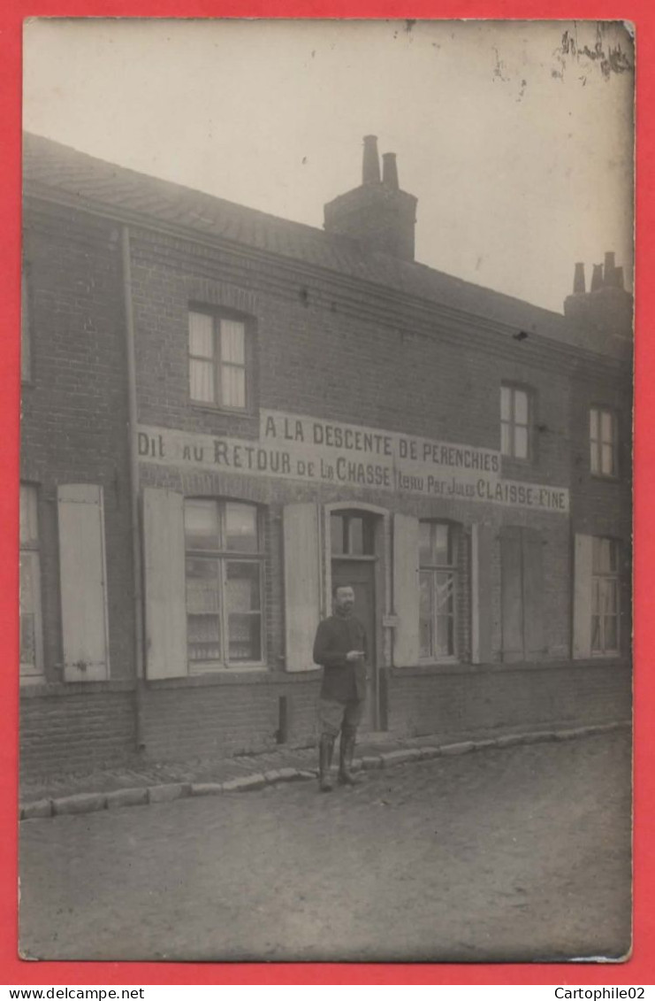 59 - Lomme - Carte photo estaminet au pavé de Perenchies