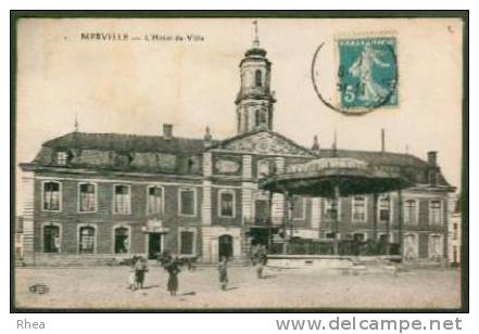 59 Merville 1. MERVILLE - L'Hôtel-de-Ville mairie, mairie hotel de ville kiosque D59D K59400K C31341C RH010211