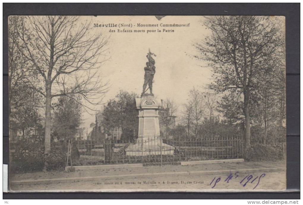 59  - Merville - Monument Commémoratif des enfants morts pour la patrie