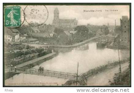 59 Merville (Nord) - Vue Générale pont peniche D59D K59400K C31341C RH010210