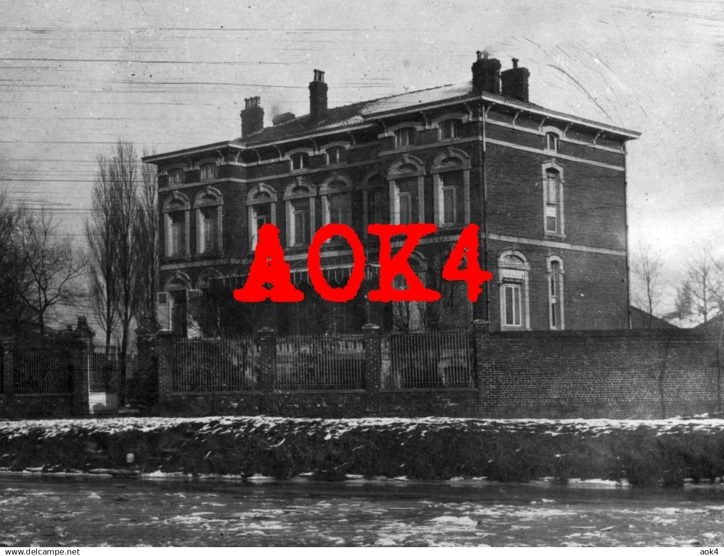 59 Nord HAUBOURDIN chateau Canal de la Deule occupation allemande Nordfrankreich Lille