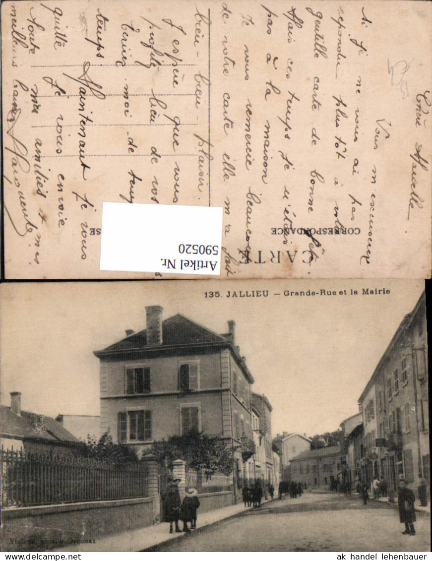 590520,Jallieu Grande Rue et la Mairie France
