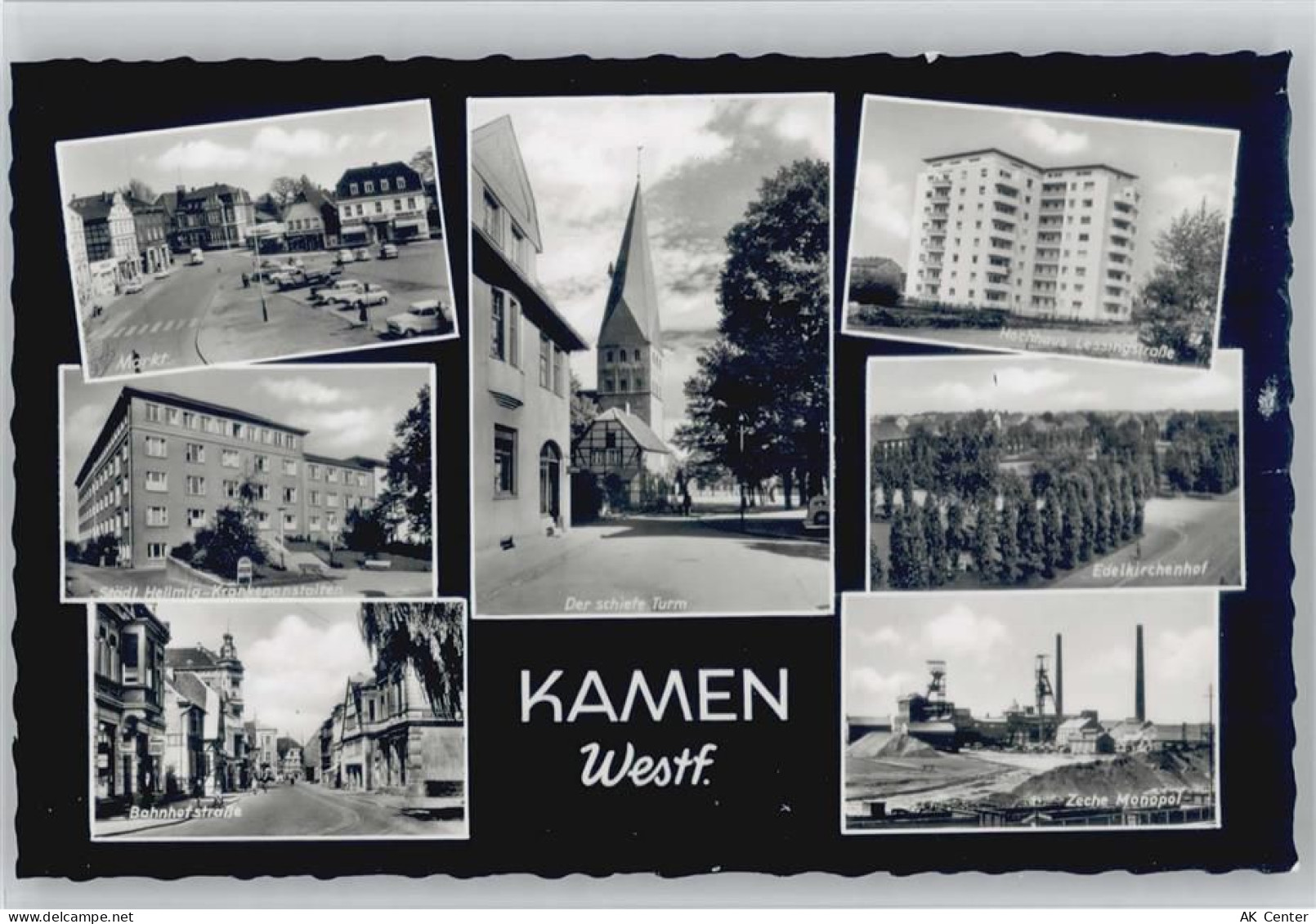 59174 W4708 Kamen , Westf - Markt städt. Hellmig-Krankenanstalten Bahnho... - 13000249