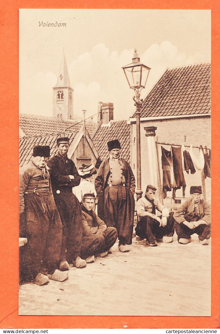 5933 ◉ VOLENDAM Noord-Holland ◉ Groep Volendamse mannen in klederdracht 1910s WEENENK SNEL den Haag Vol. 60
