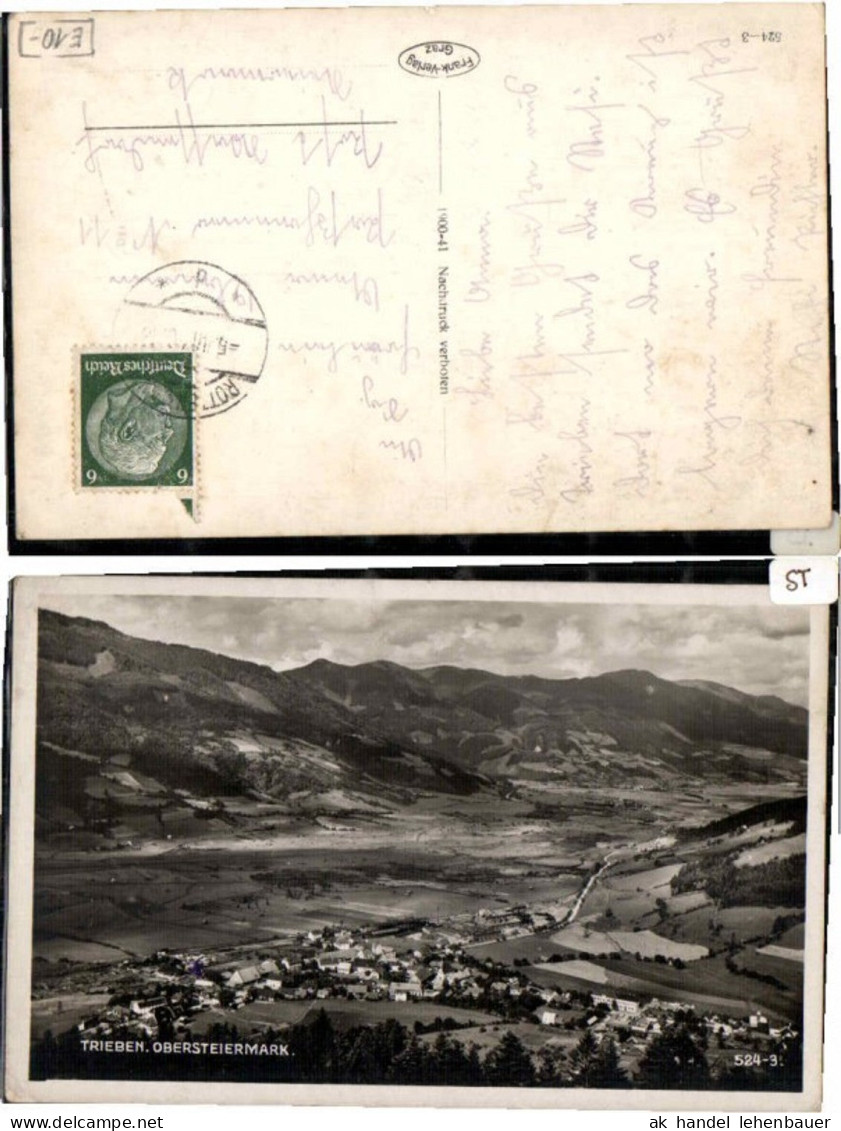 59507,Trieben Schöne Ortsansicht 1940