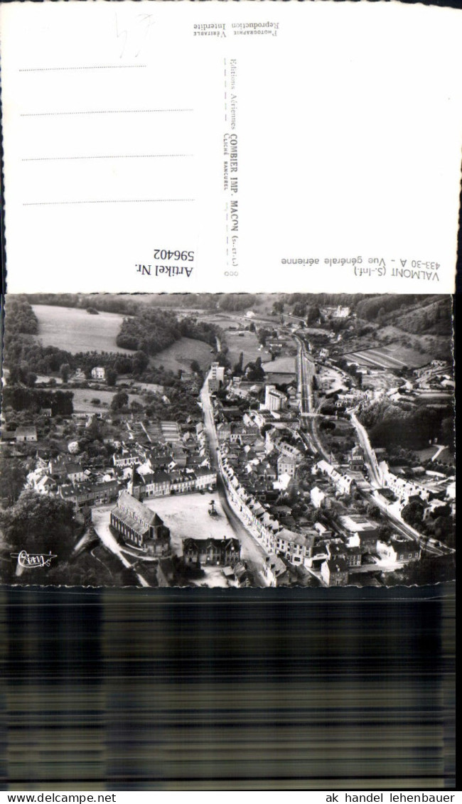 596402,Fliegeraufnahme Valmont Seine-Inf. France