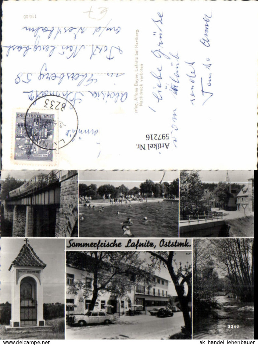 597216,Lafnitz Freibad Brücke Kapelle Fürstenfeld