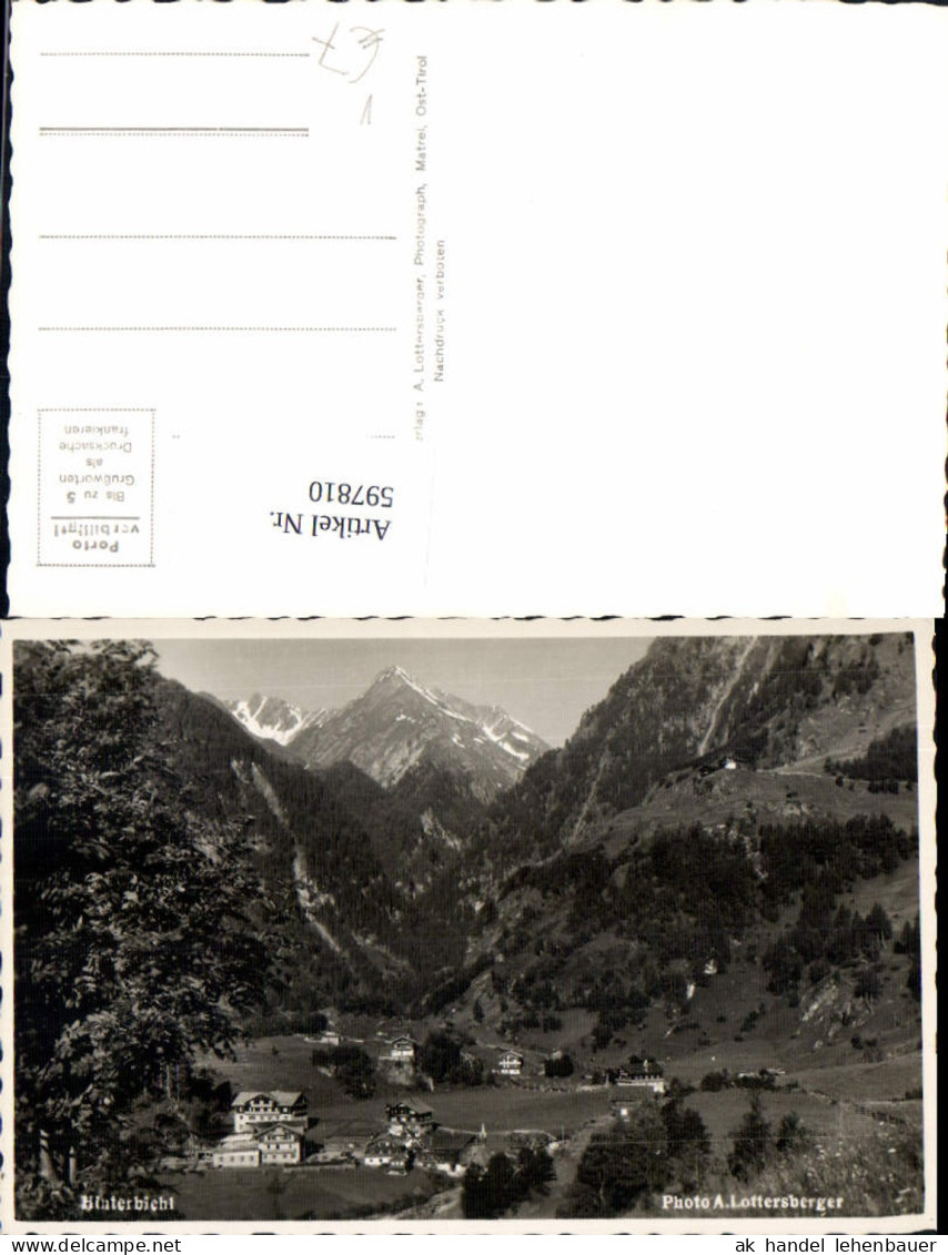 597810,Hinterbichl Prägraten am Großvenediger pub A. Lottersberger