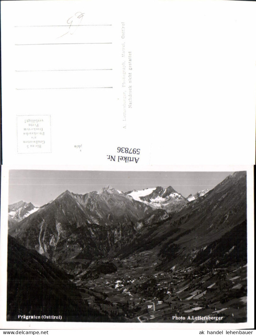 597836,Foto Ak Prägraten am Großvenediger