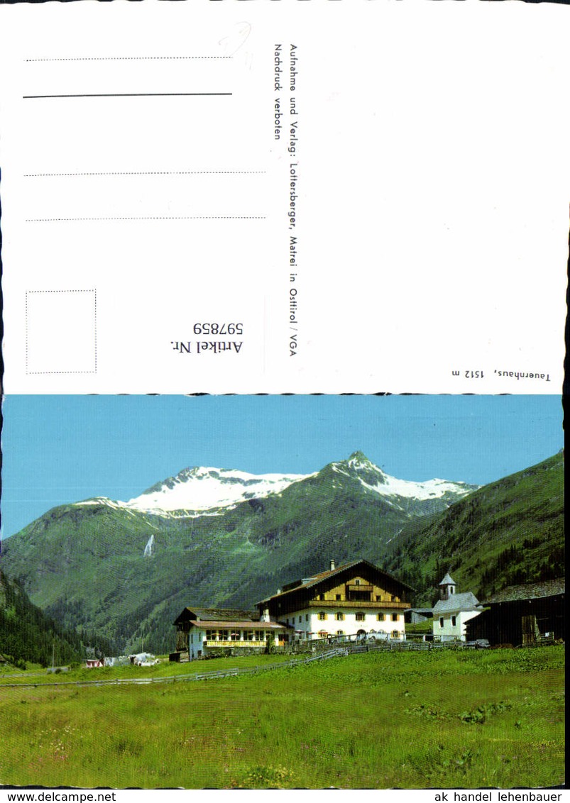 597859,Tauernhaus Matrei in Osttirol