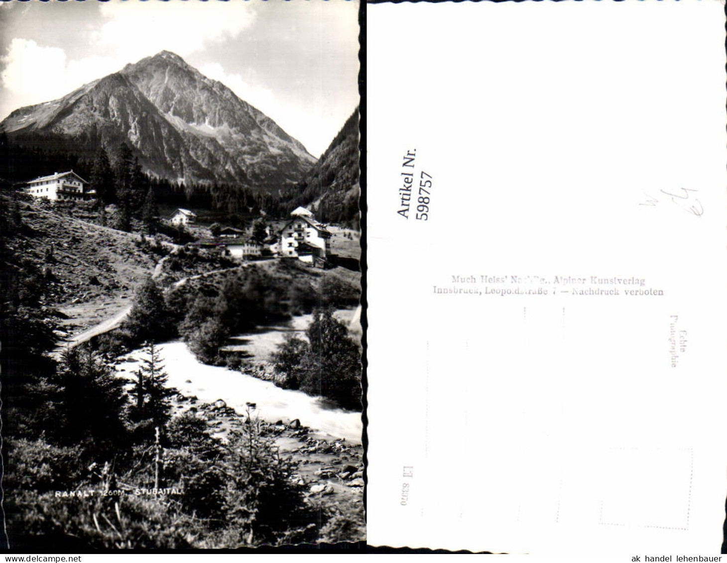 598757,Foto Ak Ranalt i. Stubaital Neustift im Stubaital
