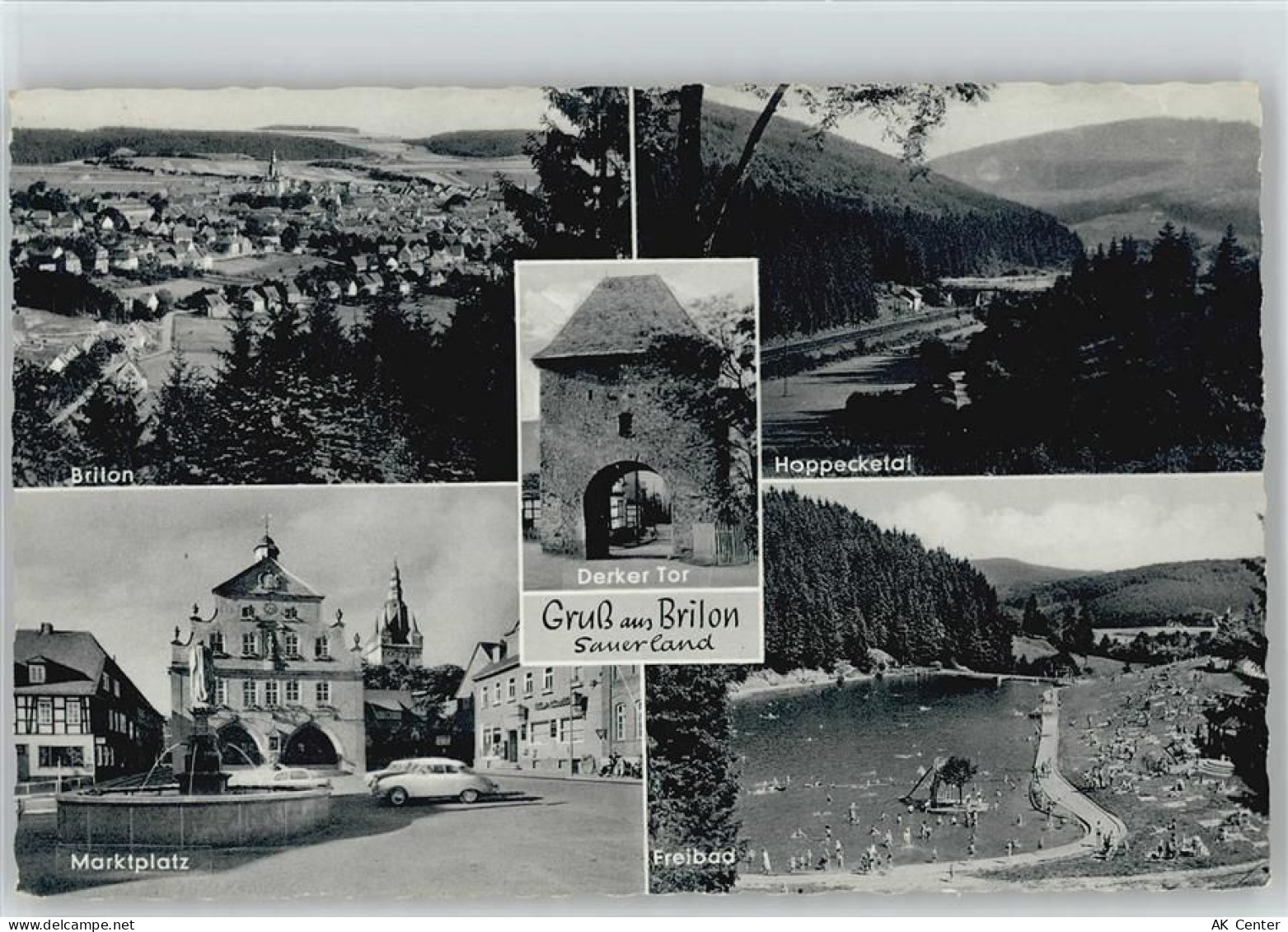 59929 W5790 Brilon - Brilon Marktplatz Derker Tor Freibad - 10019802