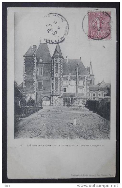 60 Crèvecoeur-le-Grand chateau    D60D  K60178K  C60178C RH044427