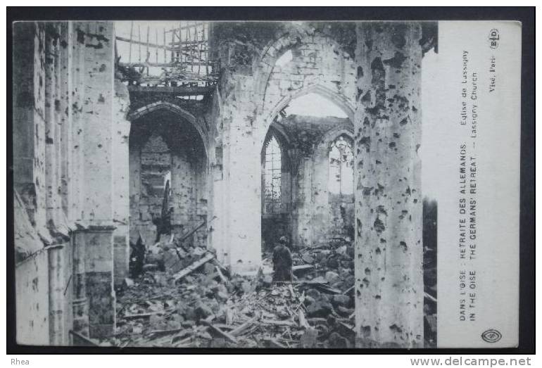 60 Lassigny eglise ruine D60D K60350K C60350C RH059906