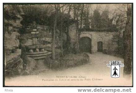 60 Montataire - MONTATAIRE (Oise)  Fontaine du Jubilé et entrée du Petit Château - cpa
