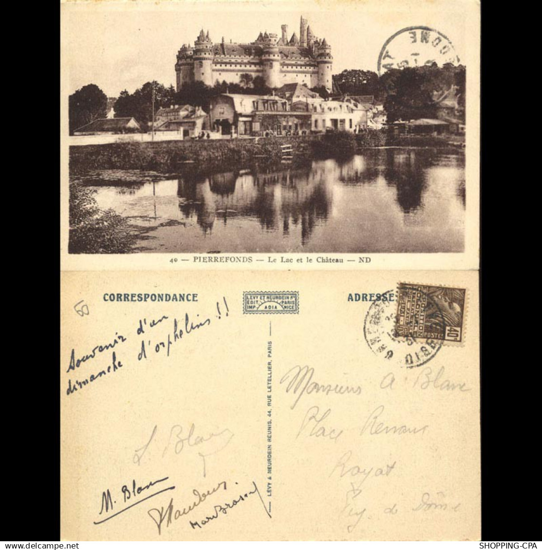 60 - Pierrefonds - Le lac et le chateau