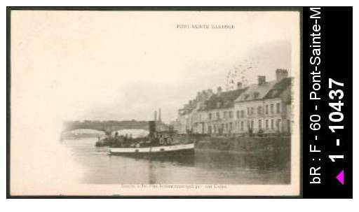 60 Pont-Sainte-Maxence - PONT-SAINTE-MAXENCE Remise à flot d'un bateau remorqué par une Guêpe /  D60D  K60509K  C60509C