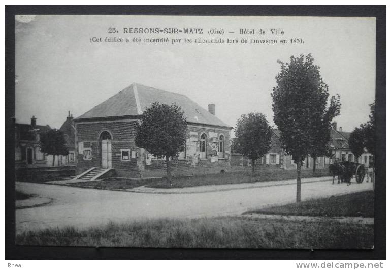 60 Ressons-sur-Matz mairie hotel de ville    D60D  K60533K  C60533C RH044911