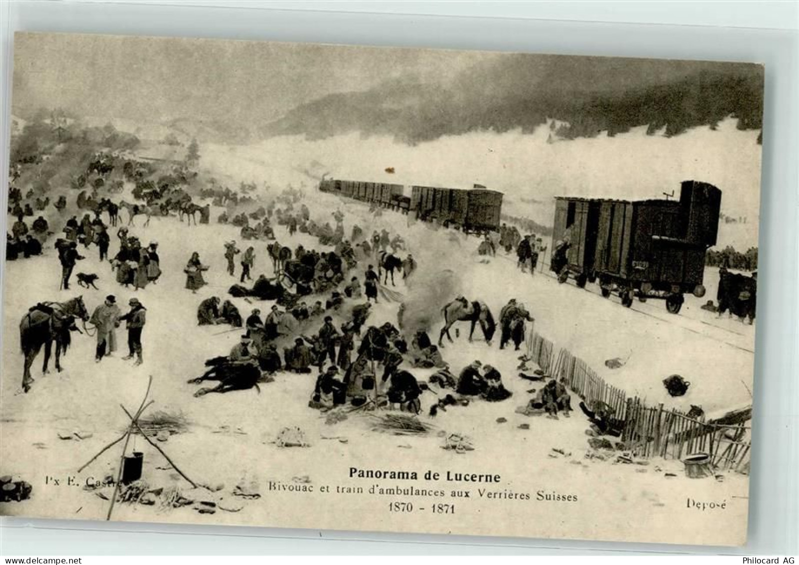 6000 Luzern Lucerne - Panorama de Lucerne Bivouac et train d ambulances ... - 39403033