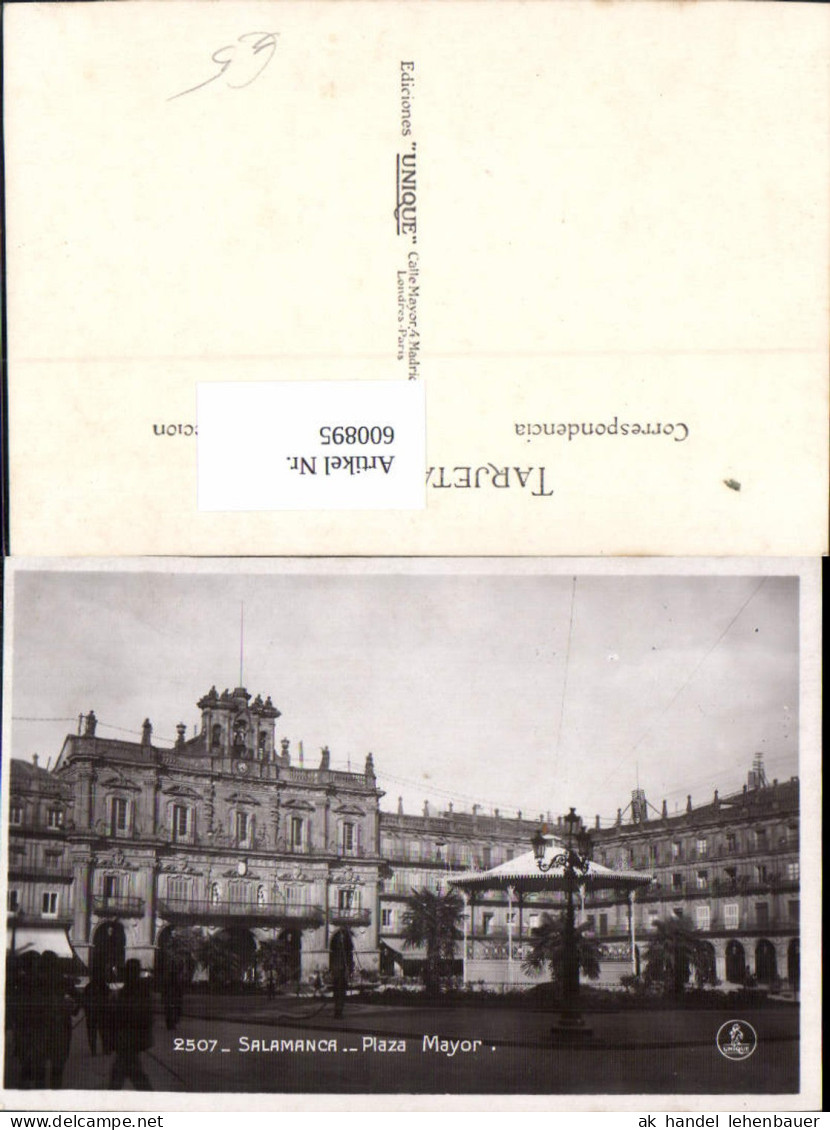 600895,Salamanca Plaza Mayor Spain