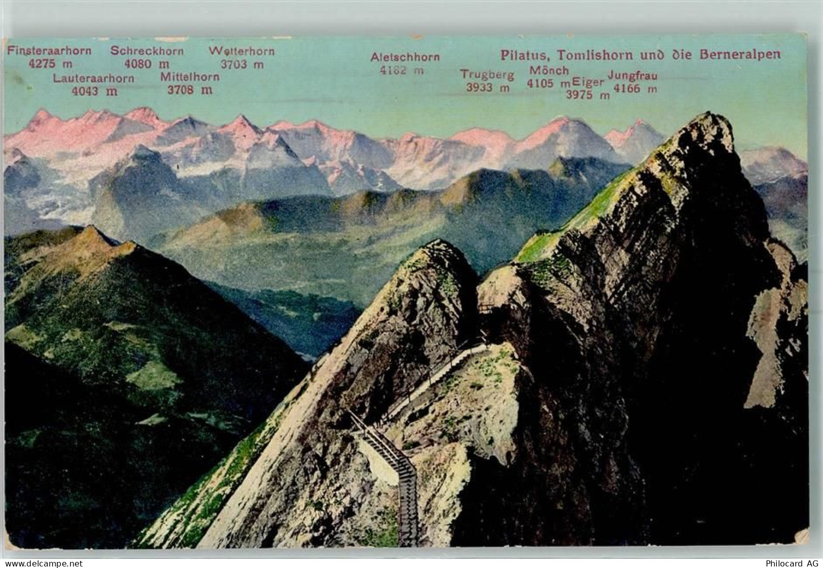 6010 Kriens 1914 - Pilatus Tomlishorn und die Berneralpen - 10393531