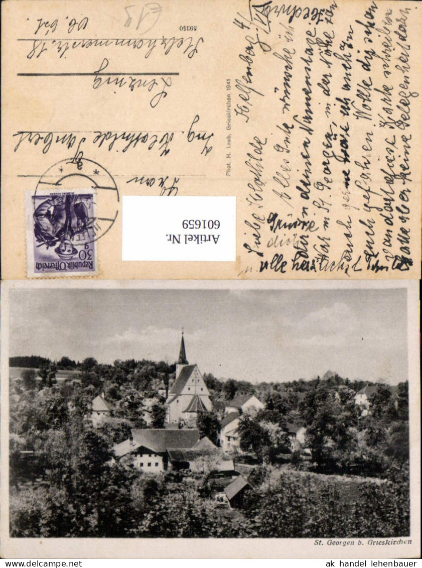 601659,St Georgen b. Grieskirchen Ansicht m. Kirche