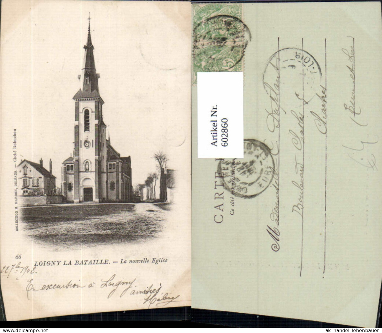 602860,Loigny la Bataille La nouvelle Eglise Kirche France