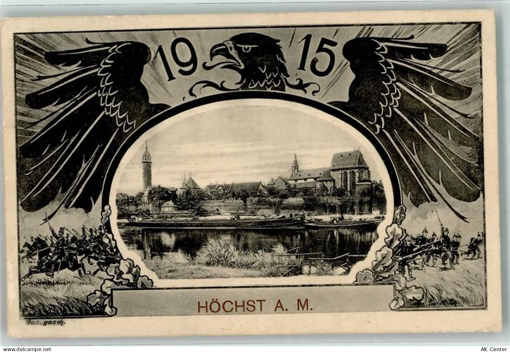 60308 W6000 Höchst 1914 - Adler 1915 Passepartout - 13635591