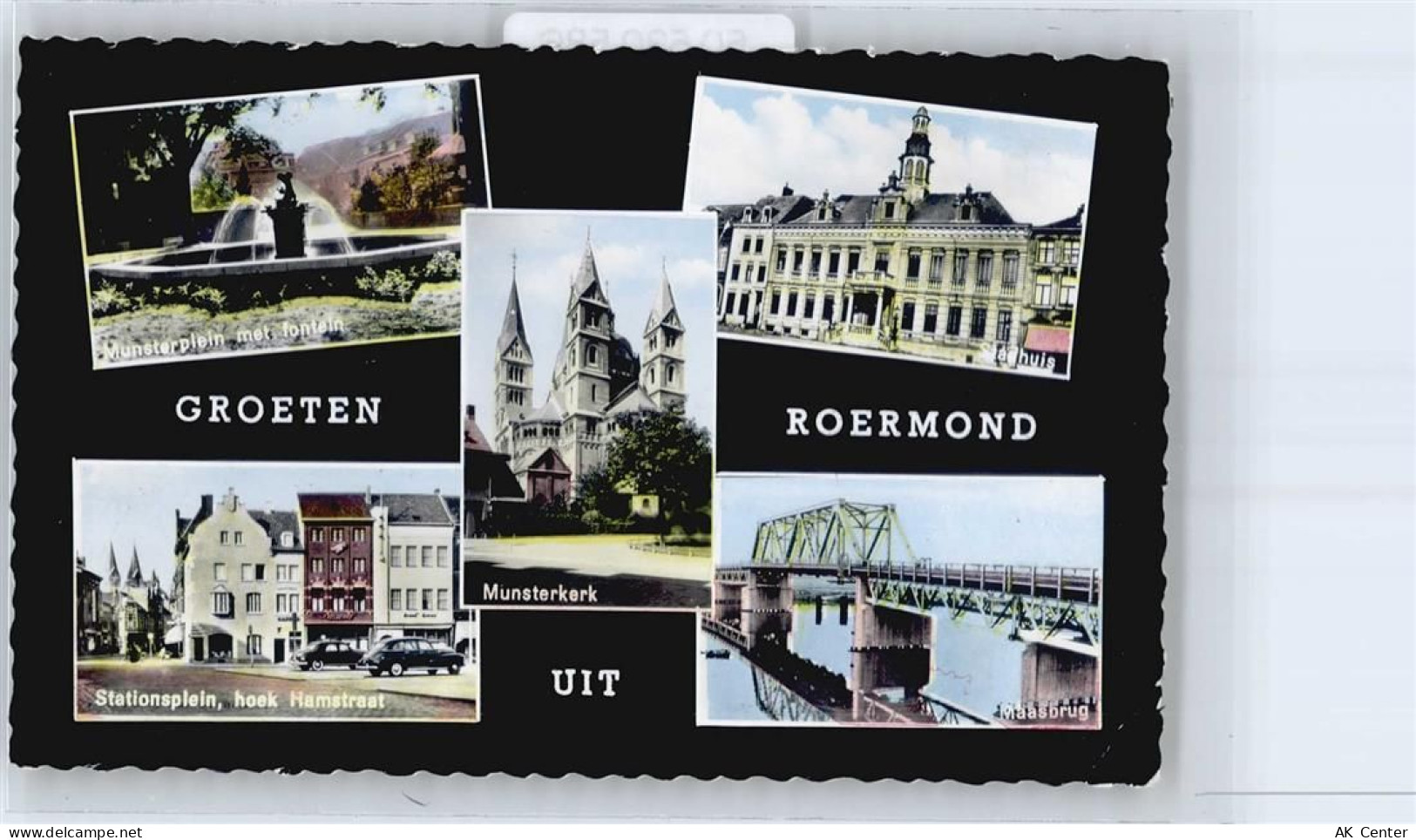 6041 Roermond - Kirche, Brücke, Stadhuis, Brunnen, Stationsplein - 50530586